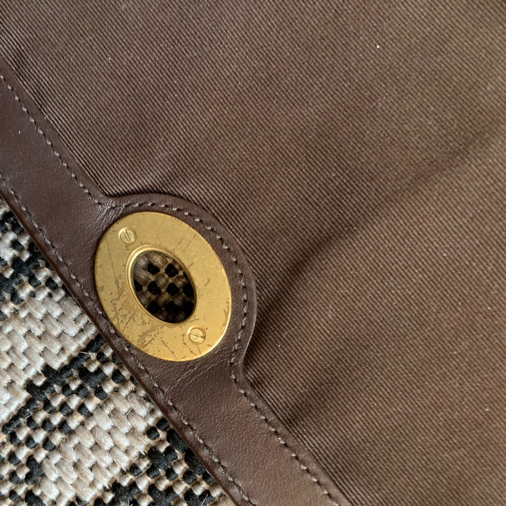 EUC Coach Classic Canvas + Leather Satchel Handbag - Picture 4 of 10